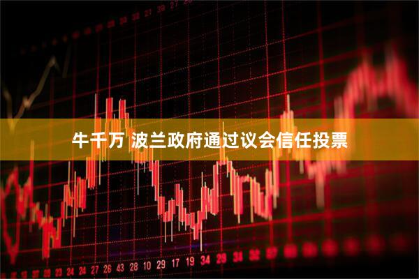 牛千万 波兰政府通过议会信任投票