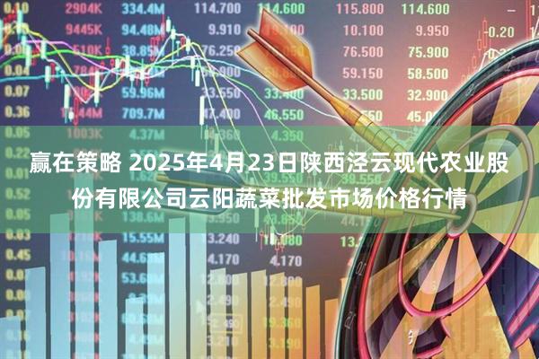 赢在策略 2025年4月23日陕西泾云现代农业股份有限公司云阳蔬菜批发市场价格行情