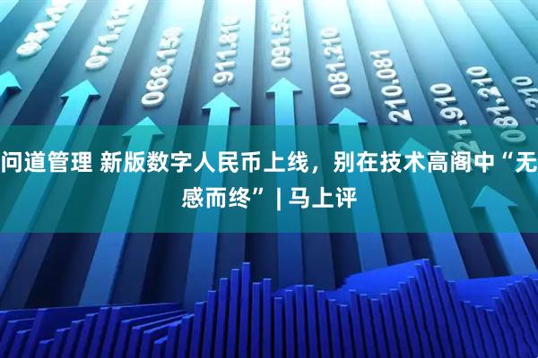 问道管理 新版数字人民币上线，别在技术高阁中“无感而终” | 马上评